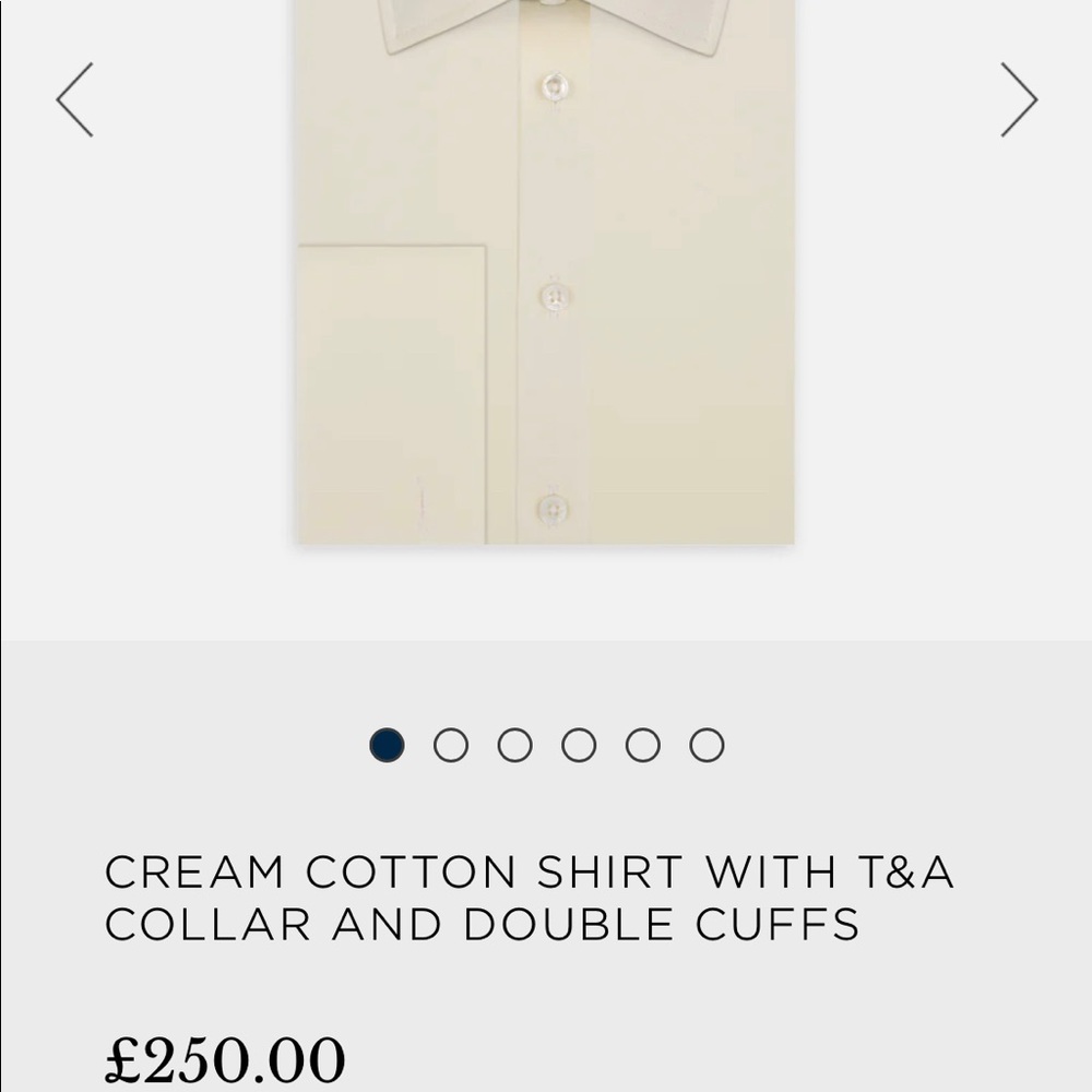 Turnbull & Asser Men’s Shirt 15 Neck
